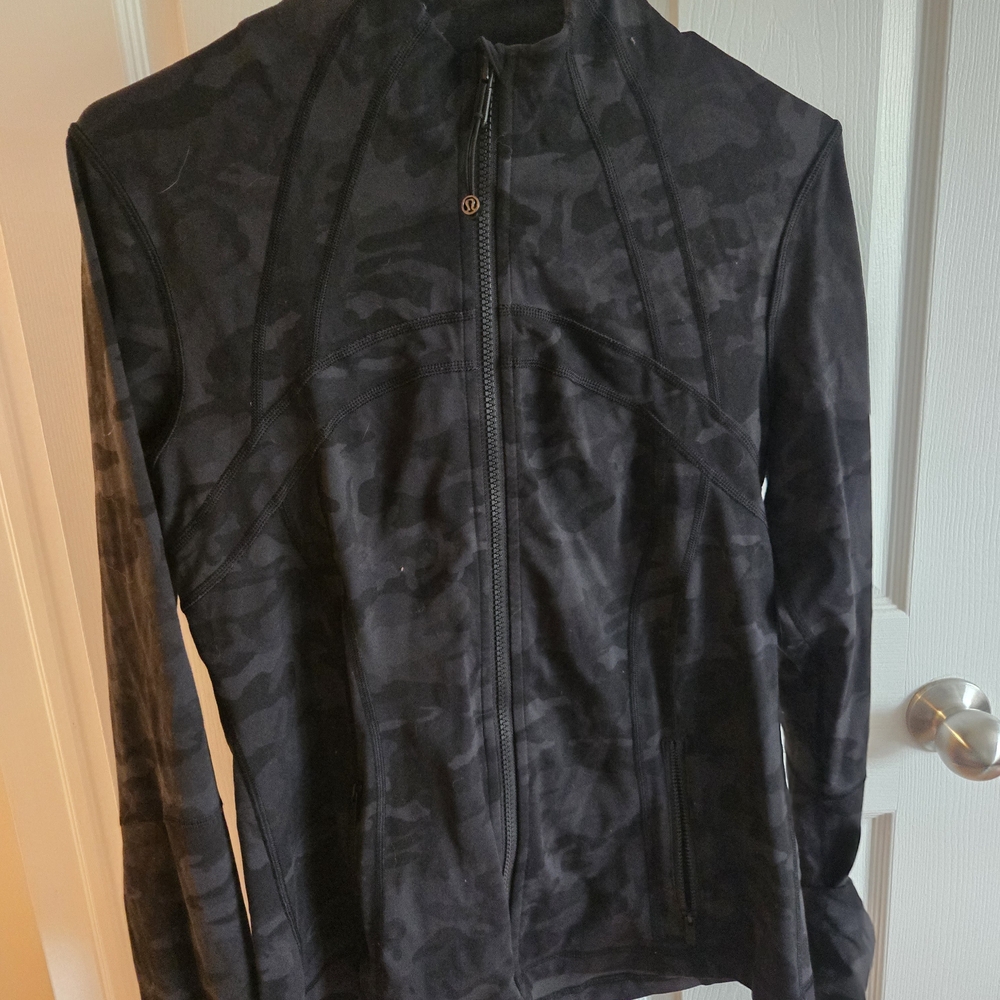 Black Camouflage Align Jacket